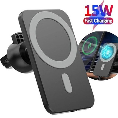 Magnetic Car Wireless Charger Stand Mount Holder For iPhone 14/15/13/12 Pro Max