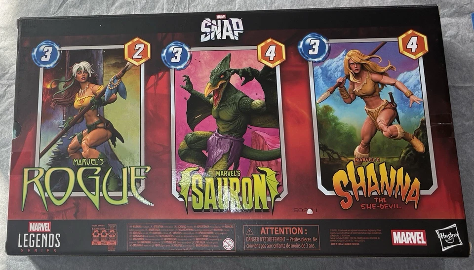 SDCC 2025 HASBRO MARVEL LEGENDS GAMERVERSE SNAP SAVAGE LAND PAQUETE DE 3 Foto 2 de 2