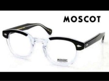 MOSCOT LEMTOSH Klar Schwarz Brille 46 Gestell Doppelsteg 5,9 Zoll Bügel