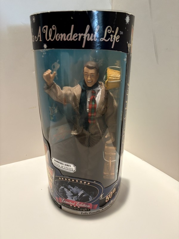 It's a Wonderful Life George Bailey Figure Numbered Ltd Edition 50th Anniv NEW