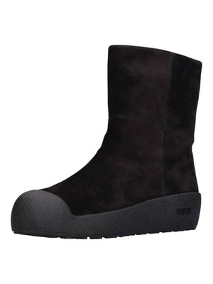 Bally Women's Gstaad Suede Leather Shirling Lined Boots Black