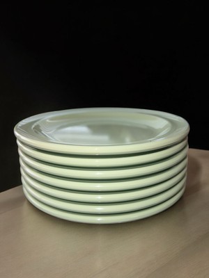 G.E.T. DP-505-W Supermel green Melamine 5.5'' dia. Bread & Butter Plate-7 ct