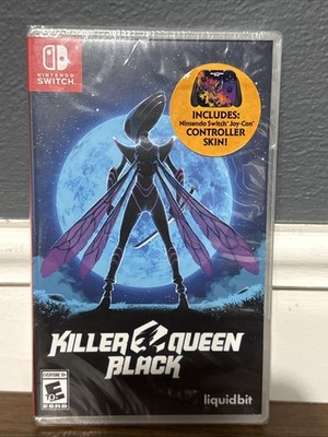 Killer Queen Black Nintendo Switch W/ Joycon Controller Skin Factory Sealed