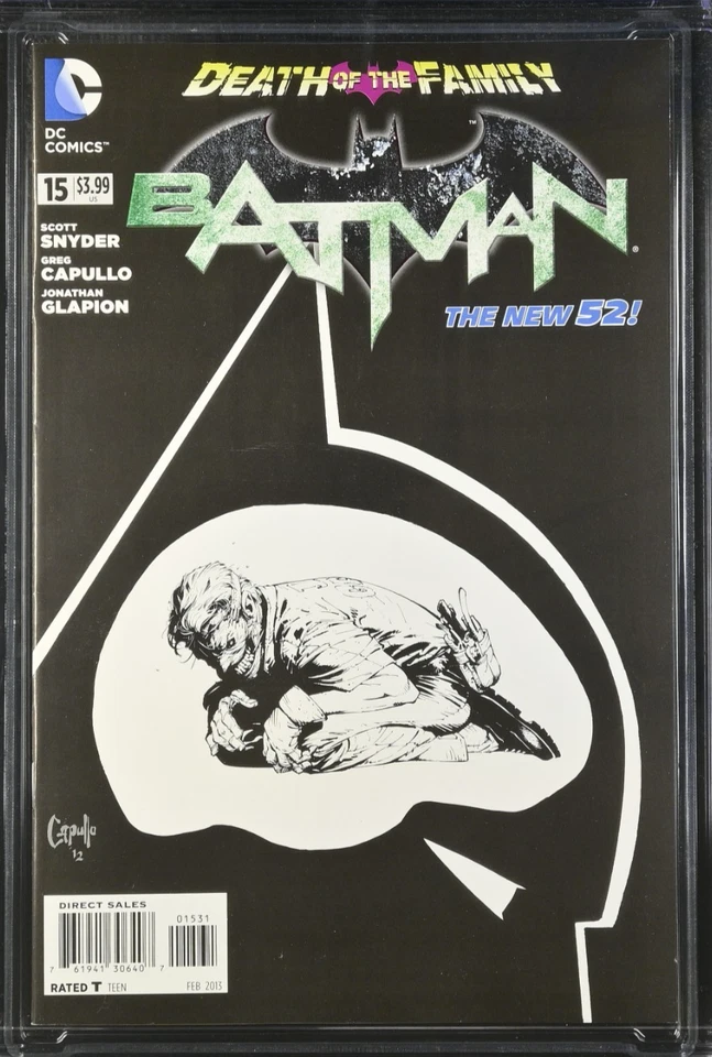 BATMAN # 15 CGC 9.6 NM+ CAPULLO SKETCH COVER 1:100 THE NEW 52 (2013) White Pages - Image 4 of 4