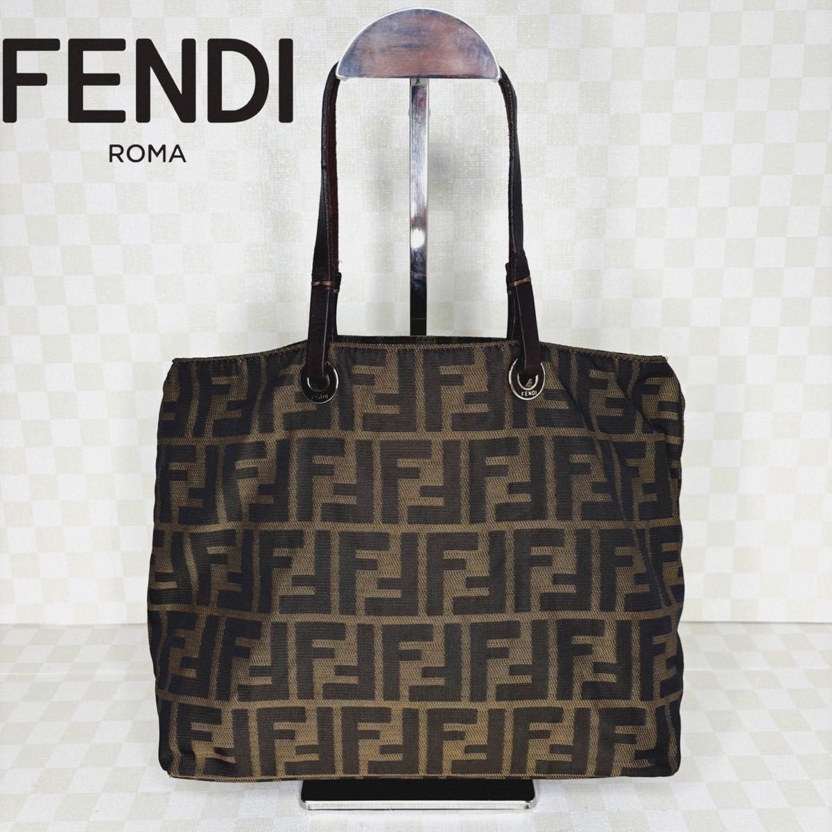 RARE FENDI M021 Extremely Beautiful Tote Bag Handbag