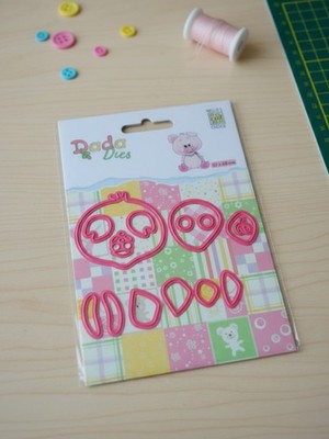 Stanzschablonen/Cutting Dies/neu/Dada Dies/Schweinchen/Nellie´s Choice