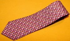VINEYARD VINES MADE IN U.S.A. RED/WHITE/BLUE FLAGS MOTIF TIE - DESIGNER TIES.