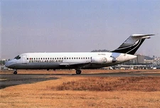 Postcard Airline Estrellas del Aire DC-9-14 XA-RSQ Mexico City AP1.