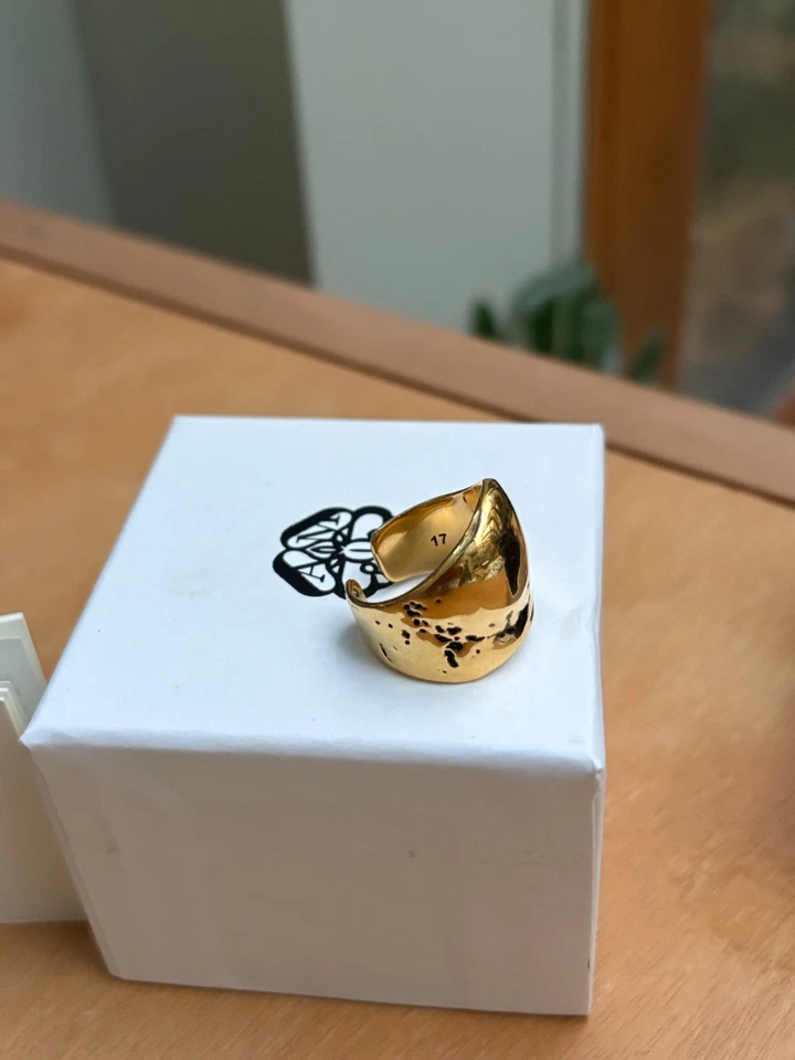Alexander Mcqueen Gold Colored Ring (US 8 / IT 17) - Image 3 of 4