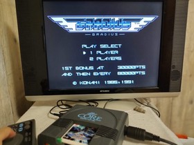Gradius NEC PC Engine TurboGrafx-16 PCE game, Working-g0611-