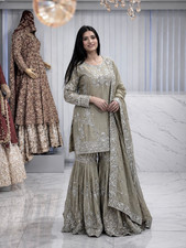 Salwar Kameez Indian Pakistani Wedding Party Wear Dress Bollywood Suit Sharara