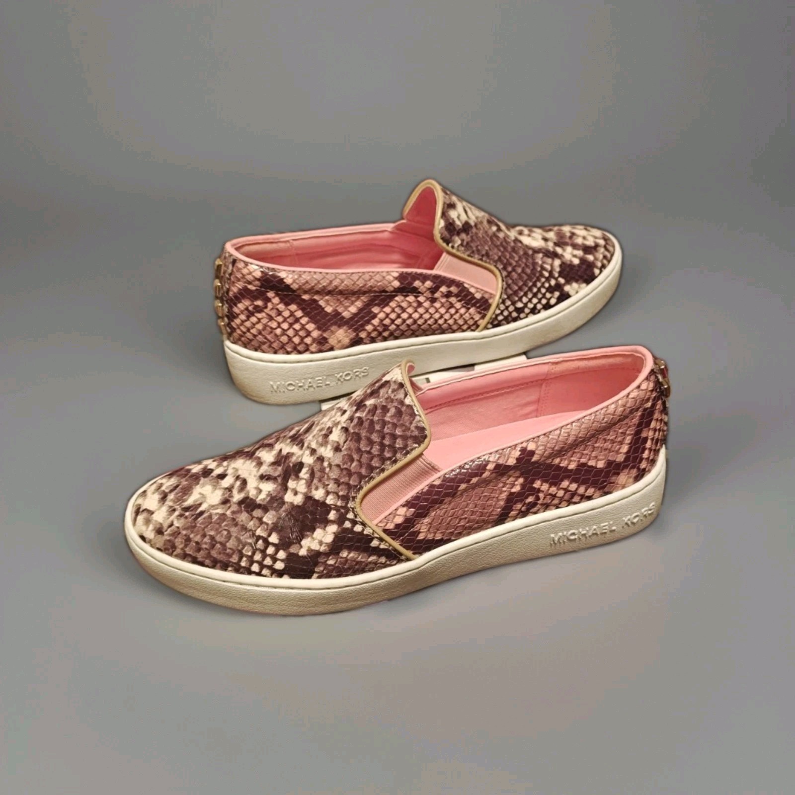 Michael Kors Keaton 2 Tone Python Embossed Leathe… - image 5