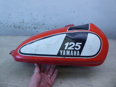 1974 Yamaha DT125 Enduro Y20894) red gas petrol fuel tank | eBay