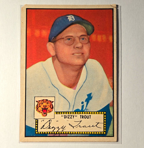 Dizzy Trout [Red Back] #39 1952 Topps card
