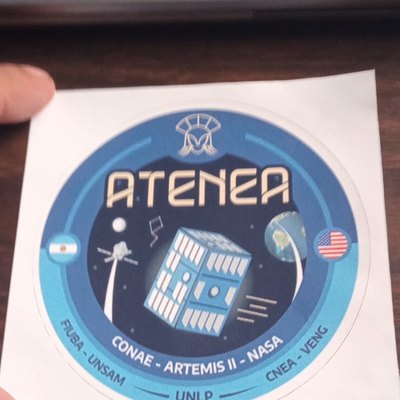 ATENEA CONAE Artemis II NASA Space Mission Sticker - Astronauts & Space Travel