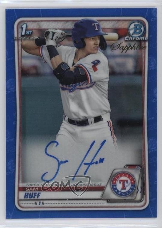 2020 Bowman Chrome Sapphire Edition Prospect Auto Sam Huff #BSPA-SH Auto c7y