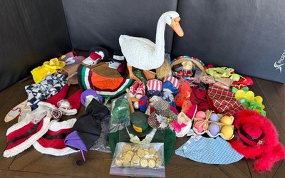 Oriental Trading Company Resin Standing Goose & Dress up Goose Outfit Lot of 23!