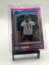 2024 Panini Donruss - Rated Rookie Amarius Mims #350 Optic Preview Pink Prizm
