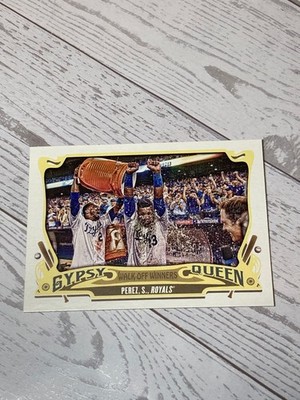2015 Topps Gypsy Queen Walk Off Winners Salvador Perez Kansas City Royals GWO-14