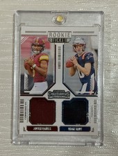 2024 PANINI CONTENDERS ROOKIE TICKET JAYDEN DANIELS DRAKE MAYE RC DUAL PATCH