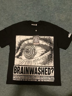 Hellstar Brainwashed Eyeball T-Shirt Black and White Size M
