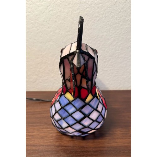 Tiffany Style Rooster Stained Glass Lamp Farmhouse Multicolor - Picture 3 of 9