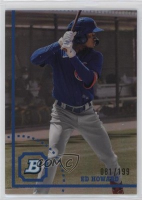 2022 Bowman Heritage Chrome Prospects Refractor 81/199 Ed Howard #BHPC-32 ms9