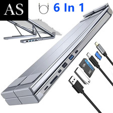 8-in-1 USB-C Laptop Stand With Docking Station Universal USB C Dock Tablet Stand
