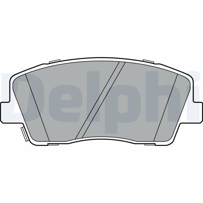 Front DELPHI-OE LP3376 Brake Pad Set, disc brake for GENESIS,KIA