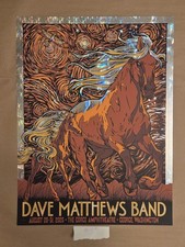 Dave Matthews Band Gorge Weekend 2025 Red Horse by Todd Slater DMB FOIL