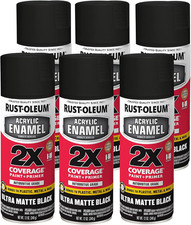 372699 Acrylic Enamel 2x Spray Paint 12 Oz Ultra Matte Black 372699 Acrylic Enamel 2x Spray Paint 12 Oz Ultra Matte Black