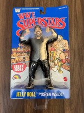 LJN WWE Superstars Jelly Roll Action Figure Blue READ DESC