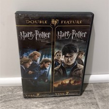 Harry Potter Double Feature Deathly Hallows Part 1 & 2 Year 7 Magic Fantasy DVD