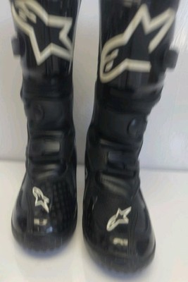 Alpinestars T6S Youth Kinder Schwarz Motocross Stiefel Größe UK 4 / US 4 / EU 37