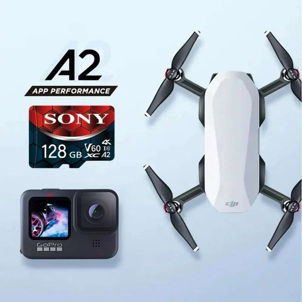 Scheda SD Micro TF 256GB 512GB 1TB 2TB V60 C10 Alta Velocità + Adattatore Regalo - Immagine 3 di 4