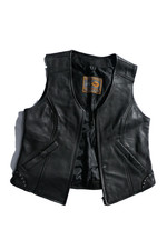 First Classics Women  s Leather Vest Size Large