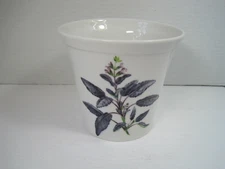 Wedgwood Chelsea Garden Ceramic Herb Pot Planter Vase 5.25" FTD