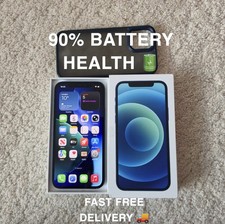 iPhone 12 64GB | Blue | Unlocked Smartphone | 90% BATTERY HEALTH 🔋 | post 📮
