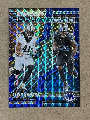 2025 PANINI MOSAIC CARBON COPY BLUE #CCO-1 ALVIN KAMARA/JAHMYR GIBBS #D 2/99