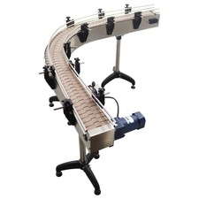 110V Assembly Line Turning Conveyor Belt 75x5.9" Conveyor Machine Adjust Speed