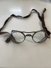 Vintage Willson C Goggles Foldable Safety Glasses Welder Thick Glass