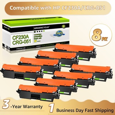 8PK Compatible HP CF230A 30A Toner Cartridge use for Laser Jet Pro MFP M227sdn