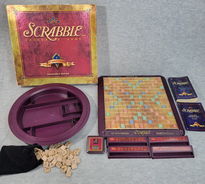 1998 Scrabble Deluxe Collectors Edition 50th Anniversary by Hasbro Complete