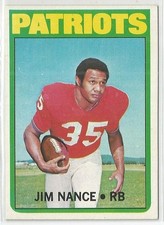 1972 TOPPS #183 - JIM NANCE - NEW ENGLAND PATRIOTS