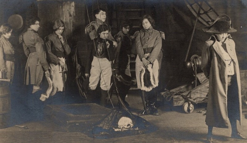 *FIRST PETER PAN PRODUCTION RARE ORIGINAL 1904 PLAY SCENE PHOTO*