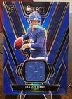 2025 Select Jaxson Dart Blue Prizm Rookie Swatches RC Giants #RSW-JDT