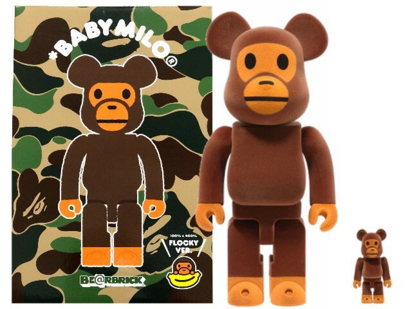 エンタメ/ホビーBAPE BABY MILO(R) Flocky Ver 100％ & 400%