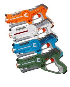 laser tag set toys and carrying case for kids multiplayer 4 pack