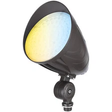 3CCT Dusk to Dawn LED Bullet Flood Light, Dimmable Spot Light with Knuckle Mount