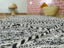 Moroccan Area Rug 2x3 ft, 100% Soft Wool Natural Off authentic Mothers Best GIFT